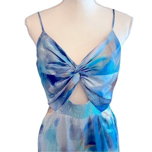 Aidan by Aidan Mattox Cut Out Front Twist Gown Size 10 - Picture 2 of 5